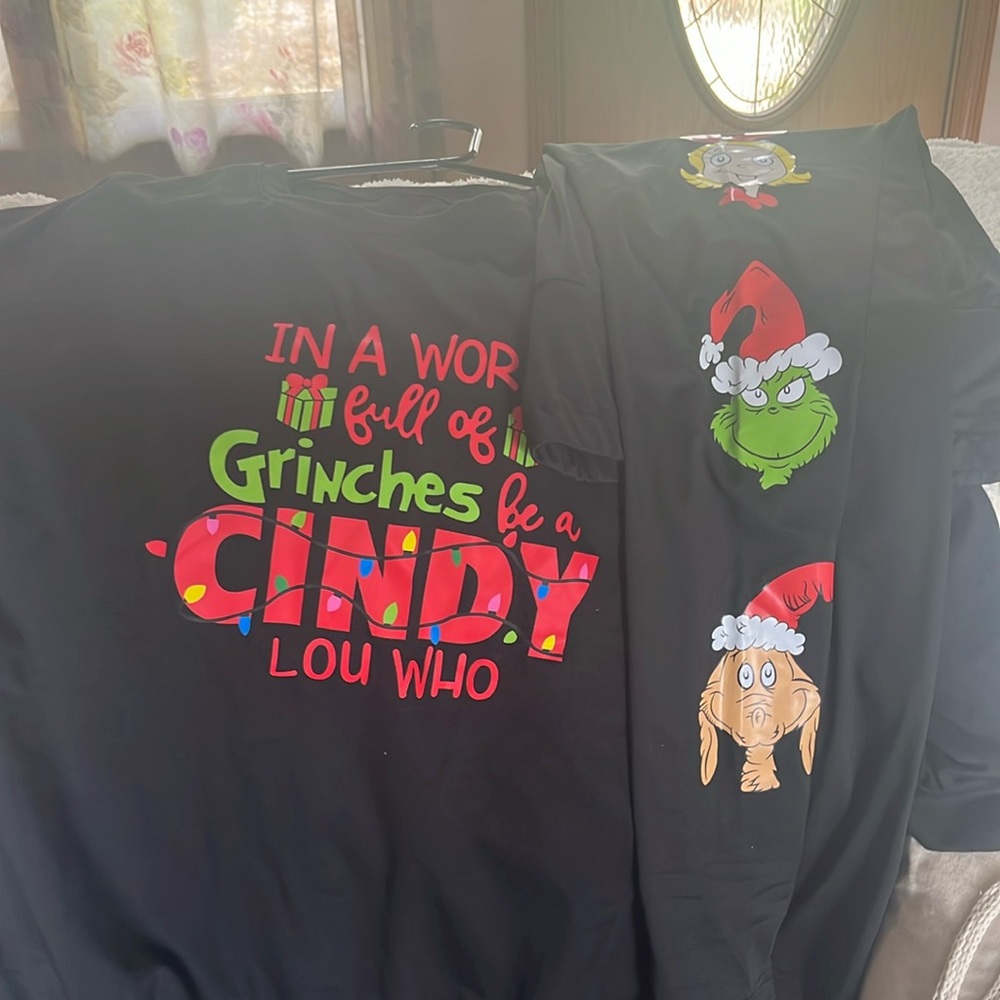 Grinch Christmas leggings set